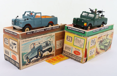 Two Britains 1:32 scale Land Rovers