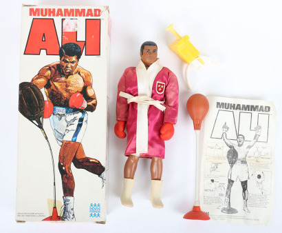 Vintage boxed Denys Fisher Muhammad Ali Action Figure, Hong Kong 1976