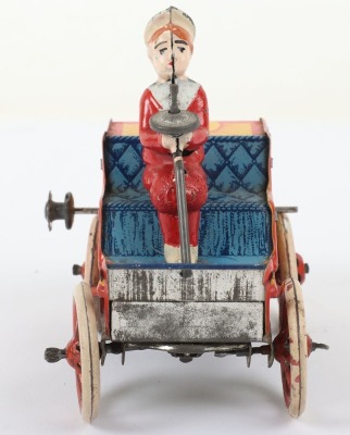 Rare Lehmann tinplate Buster Brown driving an open car, German for the U.S market circa 1910 - 3