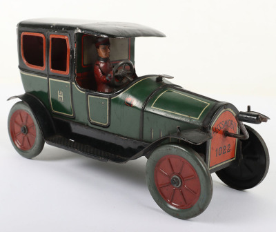 Hess 1022 tinplate flywheel operated Limousine, German circa 1920 - 4