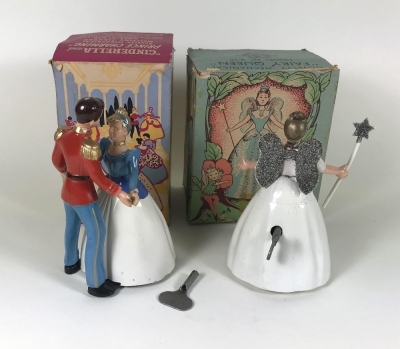 Wells-Brimtoy boxed novelty mechanical toys, 1950 - 2