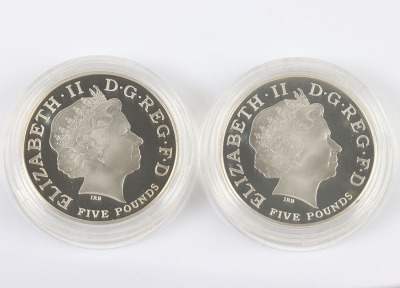 Two Royal Mint Countdown to London 2012 2009 silver proof £5, with two silver proof £2 of 2008 - 4