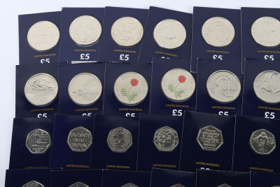 Selection of Change Checker coinage, mostly 50pÕs including 3x 2009 Kew Gardens re-issue 50pÕs - 2