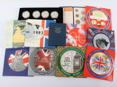 Various BUNC coins sets, 1990Õs and 2000Õs, with some BUNC coins