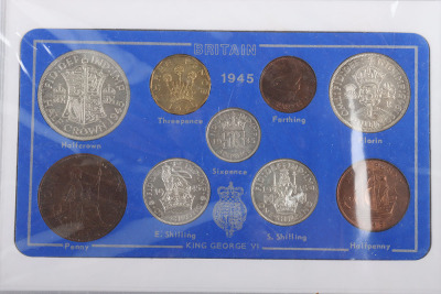 Mixed lot of modern coinage including various sets of Coinage of Great Britain including 1945 - 5