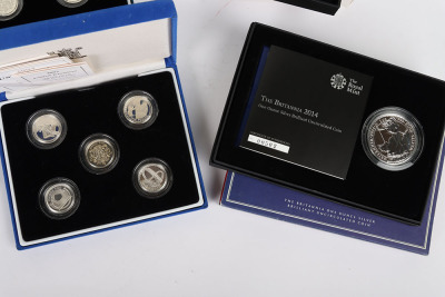 A selection of Royal Mint silver proof cased coins - 5