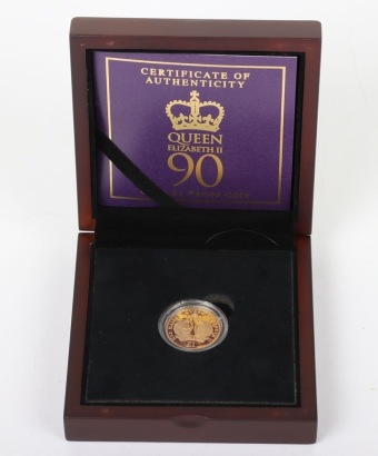 Elizabeth II, 90th Birthday £1