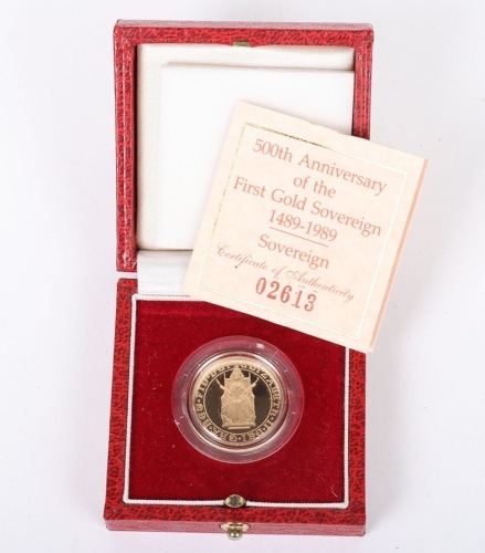 Elizabeth II, Sovereign, 1989, Proof