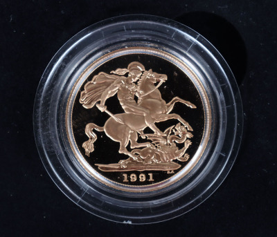 Elizabeth II, Sovereign, 1991, Proof - 2