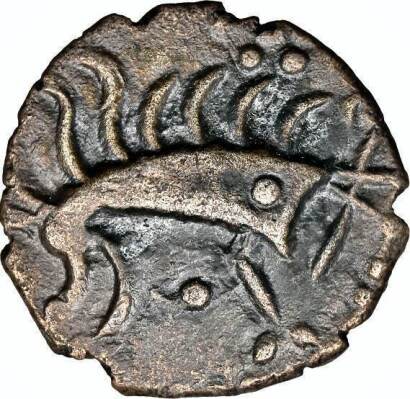 NGC Ch VF Ð British Iron Age, Iceni, (c.20BC Ð AD 40), silver unit, Norfolk Boar Phallic type,