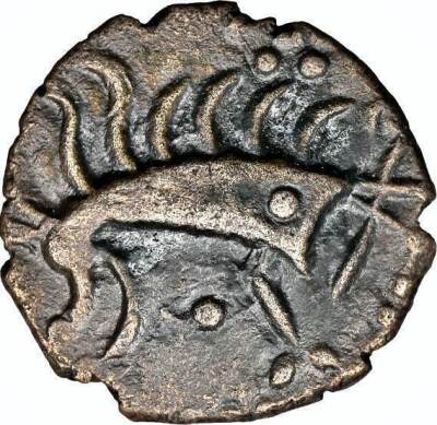 NGC Ch VF Ð British Iron Age, Iceni, (c.20BC Ð AD 40), silver unit, Norfolk Boar Phallic type,