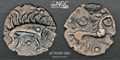 NGC Ch VF Ð British Iron Age, Iceni, (c.20BC Ð AD 40), silver unit, Norfolk Boar Phallic type, - 3