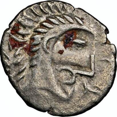 NGC Ch VF Ð British Iron Age, Iceni, (c.20BC-AD40), silver unit, Norfolk God type