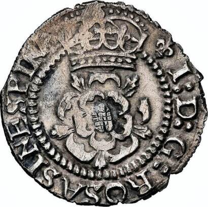 NGC XF 45 Ð James I (1603-1625), second coinage, Halfgroat