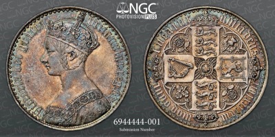 NGC PF 58 - Victoria (1837-1901), Crown ÔGothicÕ, 1847, Edge Undecimo - 3