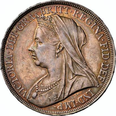 NGC MS 63 Ð Victoria (1837-1901), Crown, 1897, LX