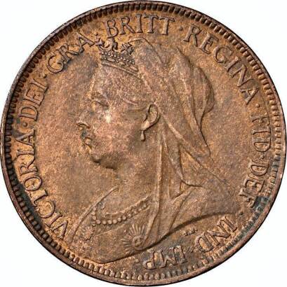 NGC MS 62 BN Ð Victoria (1837-1901), Halfpenny, 1900