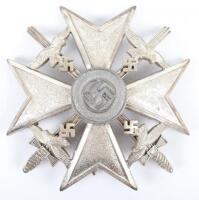 Luftwaffe Spanish Cross with Swords in Silver