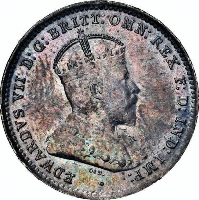 NGC MS 64 Ð Australia Ð Commonwealth Ð George V (1910-1936), Threepence, 1910