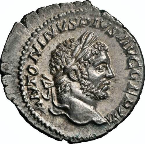 NGC Ch AU Ð Caracalla, AD 198-217, AR Denarius