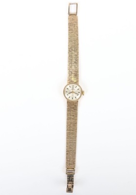 A 9ct gold Tissot ladies wristwatch and strap - 2