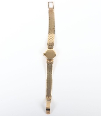 A 9ct gold Tissot ladies wristwatch and strap - 3