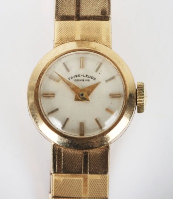 A 9ct Favre Leuba ladies bracelet watch