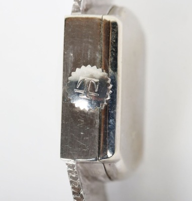 A 9ct white gold Tissot ladies bracelet watch - 4