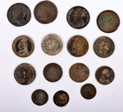 A good selection of maundy coins