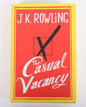 J.K. Rowling The Casual Vacancy First Edition signed by the author