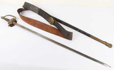 U.S. MODEL 1840 NCO SWORD & CROSS STRAP, ALSO USED BY MARINES - 2