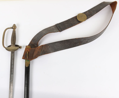 U.S. MODEL 1840 NCO SWORD & CROSS STRAP, ALSO USED BY MARINES - 3