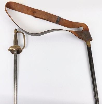 U.S. MODEL 1840 NCO SWORD & CROSS STRAP, ALSO USED BY MARINES - 4