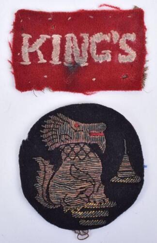 WW2 13th Battalion Kings Liverpool Regiment 3rd Indian Division “Chindit’s” Insignia Grouping