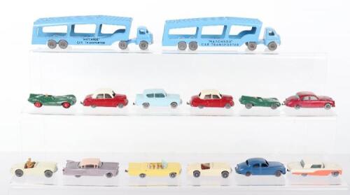 Original Early unboxed Matchbox Moko Lesney Car/Car Transporter Models