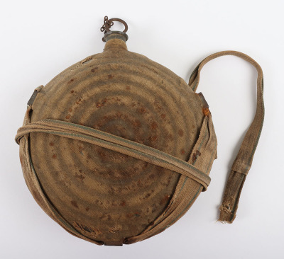 US CIVIL WAR UNION &ldquo;BULLSEYE&rdquo; CANTEEN, COVER & STRAP