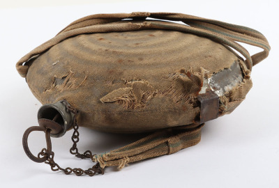 US CIVIL WAR UNION &ldquo;BULLSEYE&rdquo; CANTEEN, COVER & STRAP - 4