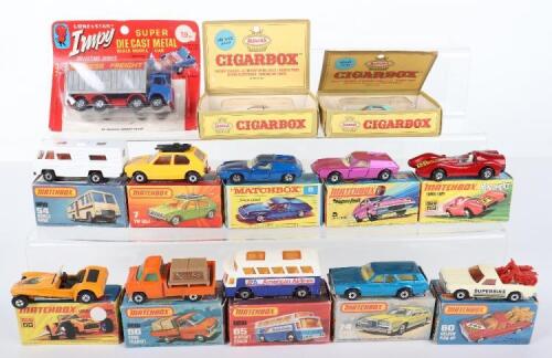 Seven Matchbox Superfast Models