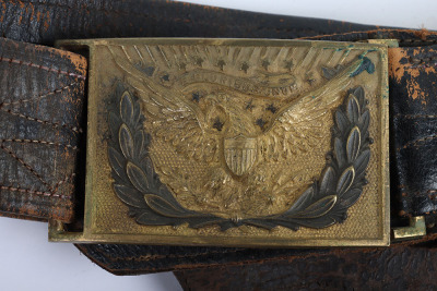 US CIVIL WAR 1851 MODEL UNION OFFICERS BELT & BUCKLE - 2