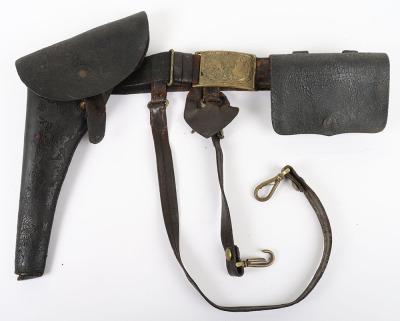 US CIVIL WAR UNION 1851 OFFICERS BUCKLE, BELT, SWORD HANGER & CARTRIDGE BOX RIG