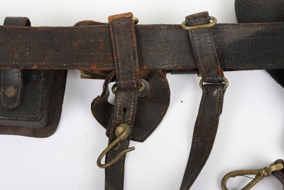 US CIVIL WAR UNION 1851 OFFICERS BUCKLE, BELT, SWORD HANGER & CARTRIDGE BOX RIG - 6