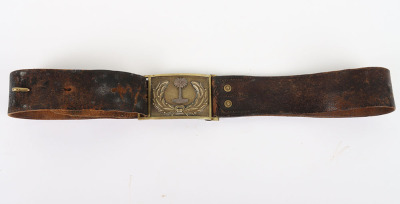 US CIVIL WAR MODIFIED 1851 MODEL BUCKLE (W/BELT) FOR SOUTH CAROLINA USE