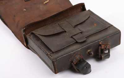 US CIVIL WAR UNION CARTRIDGE BOX W/ SHOULDER STRAP - 6