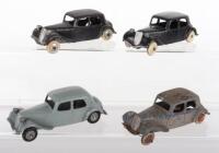 Four French Dinky Toys 24N Citroens 11BL