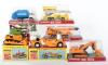 Seven boxed Shinsei (Japan) Mini Power Construction Vehicles