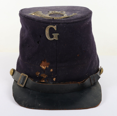 US CIVIL WAR PERIOD UNION BUMMERS CAP W/ A VERBAL ID TO A GETTYSBURG VETERAN,