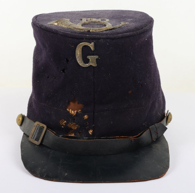 US CIVIL WAR PERIOD UNION BUMMERS CAP W/ A VERBAL ID TO A GETTYSBURG VETERAN,