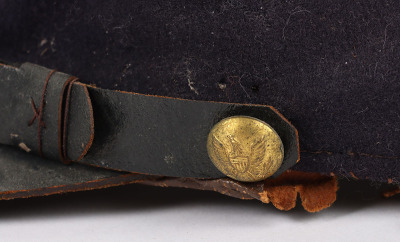 US CIVIL WAR PERIOD UNION BUMMERS CAP W/ A VERBAL ID TO A GETTYSBURG VETERAN, - 6