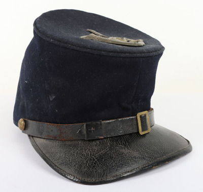US CIVIL WAR PERIOD UNION FORAGE CAP W/ UNIT INSIGNIA - 2