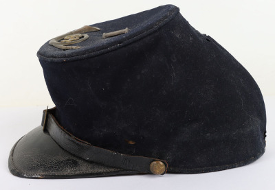 US CIVIL WAR PERIOD UNION FORAGE CAP W/ UNIT INSIGNIA - 4